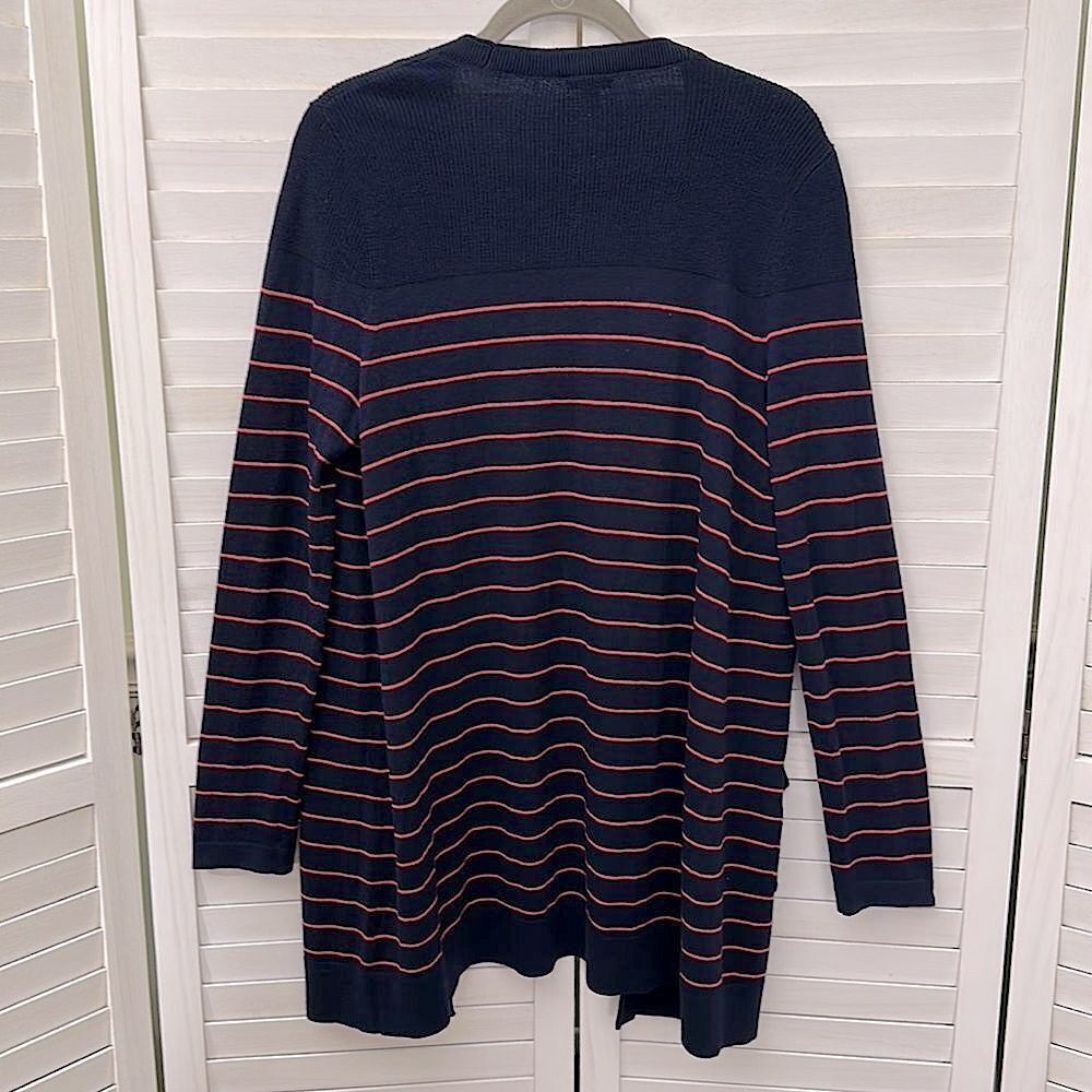 Talbots Cardigan Medium Longline Open Front Like New - Picture 10 of 14